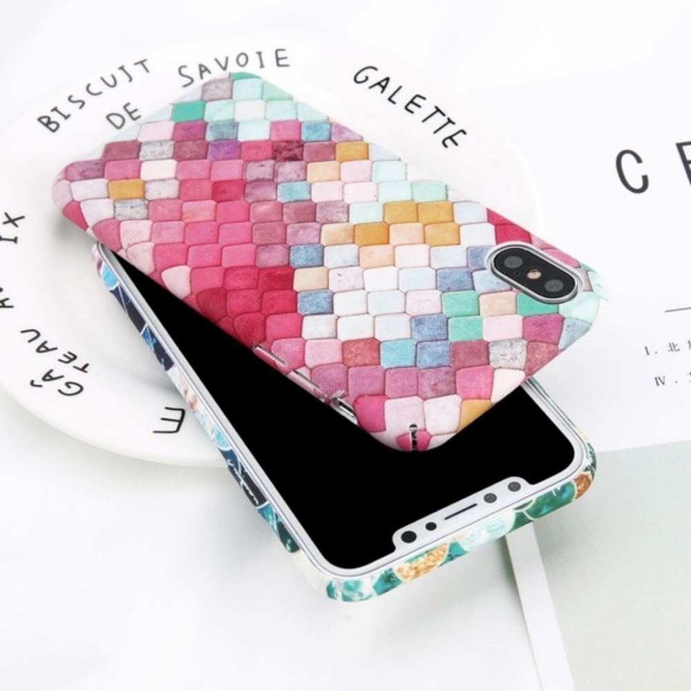 iPhone X Case Mosaic Geometrical Snakeskin - Picture 2 of 2